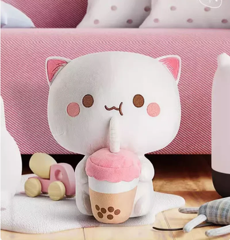 Knuffels 30 cm Perzik Kat Mitao Kat Gevulde Plushie Pop Schattige Dieren Gevulde Kussen Home Decor Kinderen Speelgoed meisje Verjaardagscadeau