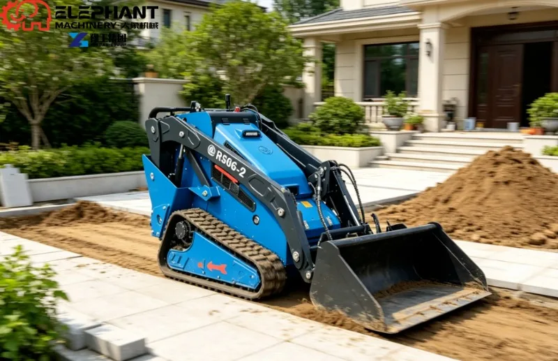 Compact Utility Track Loader Multi‑Terrain Mini Skid Steer Machine Equipped With Versatile Interchangeable Working Attachments