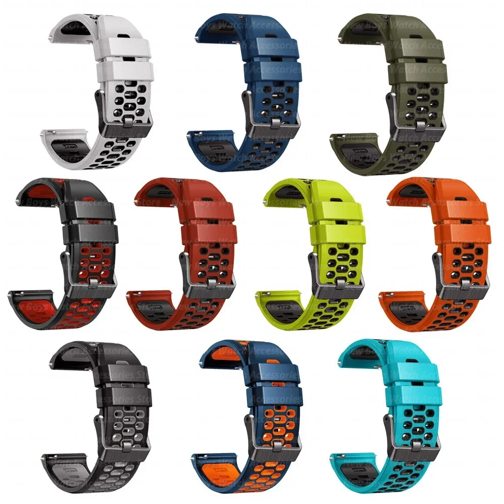 Sport Silicone Strap for Apple Watch Ultra 3 2 49mm Series 11 10 46mm Bracelet for Iwatch Series 9 8 7 6 5 SE 3 44mm 45mm Band