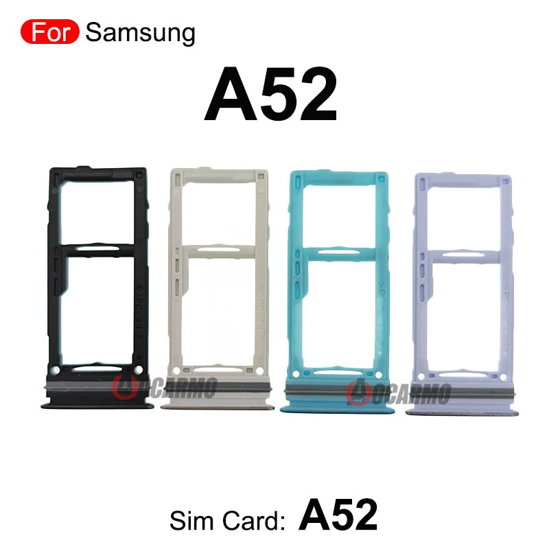 For Samsung Galaxy A52 Sim Card Sim Tray MicroSD Holder Slot Replacement Parts