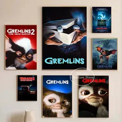 Classic Movie Gremlins Poster Art Canvas Painting Pictures and HD Prints Pictures for Modern Bar Cinema Bedroom Wall Home Decor