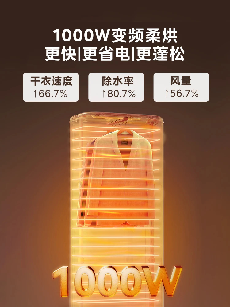 

household clothes drying Midea dryer small automatic air dryer foldable dormitory drying cabinet portable dryer