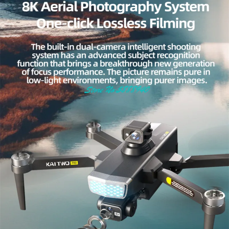 Upgraded 8K ESC Brushless GPS Return 5.6in Screen FPV Remote Control Drone 5G 3Axis Gimbal 360° Obstacle Avoidance RC Quadcopter