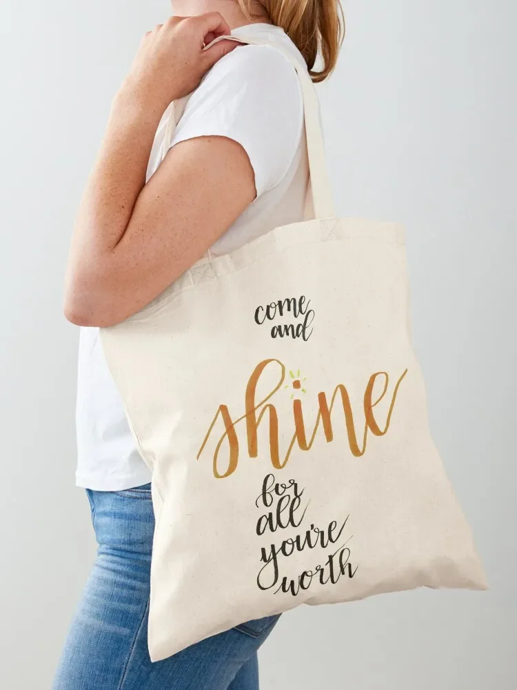 Morning Glow Tote Bag custom fabric bag Eco bag shopping trolley