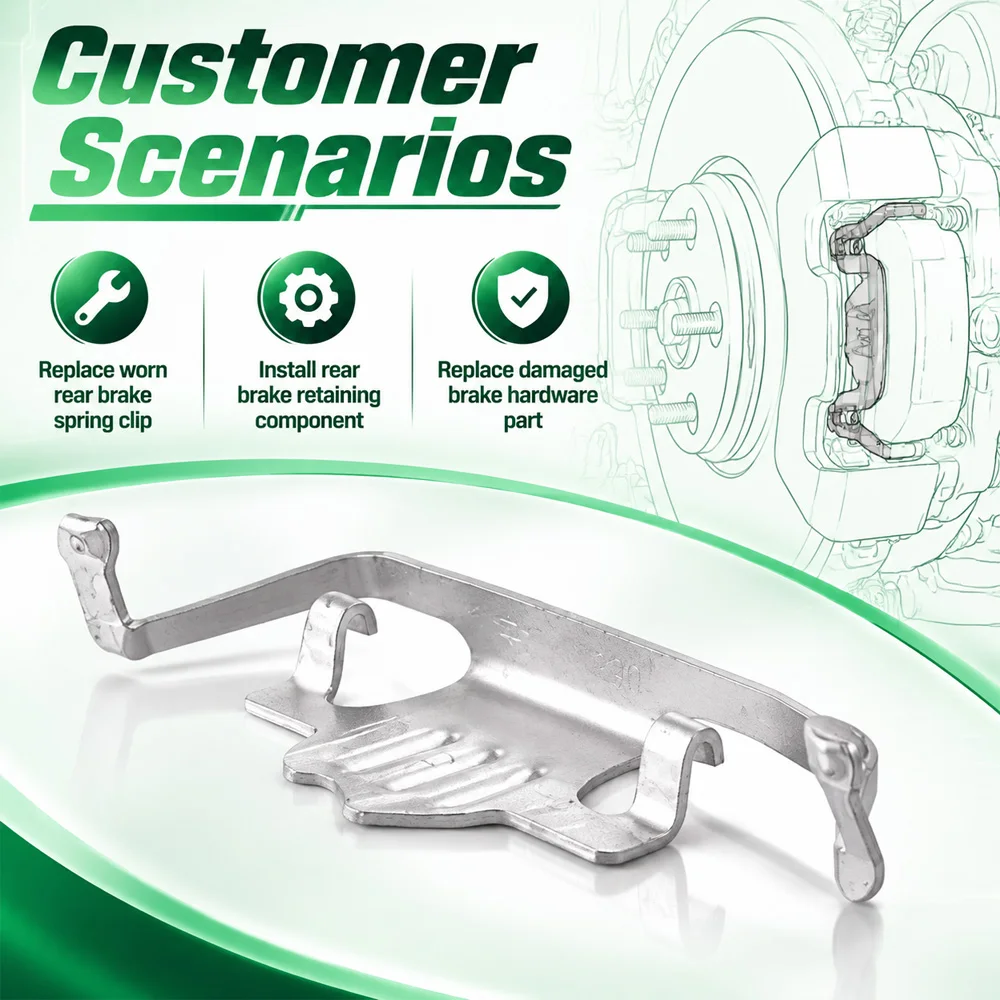 Car Rear Brake Caliper Anti-Rattle Spring Clip  For BMW E60 E61 E70 F15 E71 F16 34216758059