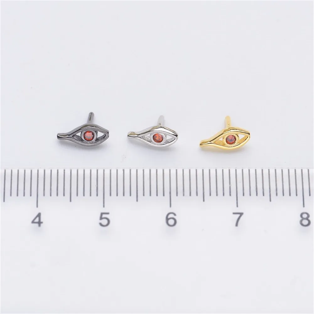 DIY Pearl Accessories S925 Sterling Silver Empty Tray A Piao Series T-shaped Plug Eye Baroque Accessories Z022