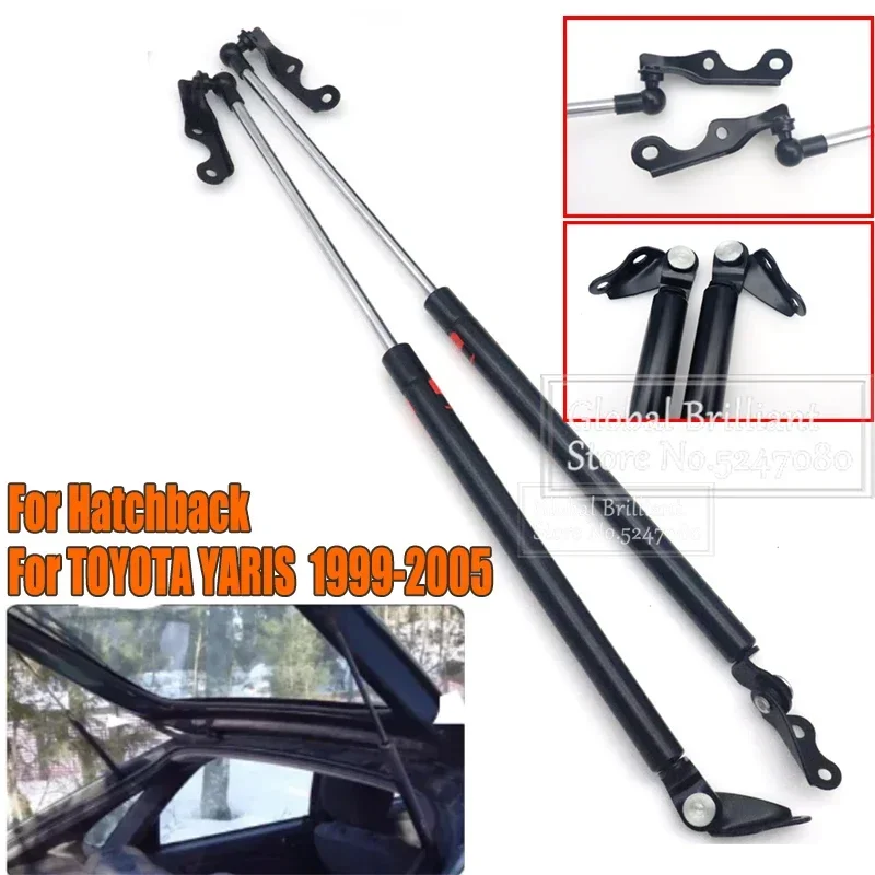 2szt Podpory gazowe tylnej klapy bagażnika tylnego bagażnika 68950059026   dla Hatchback Toyota Yaris 1999 2000 2001 2002 2003 2004 2005
