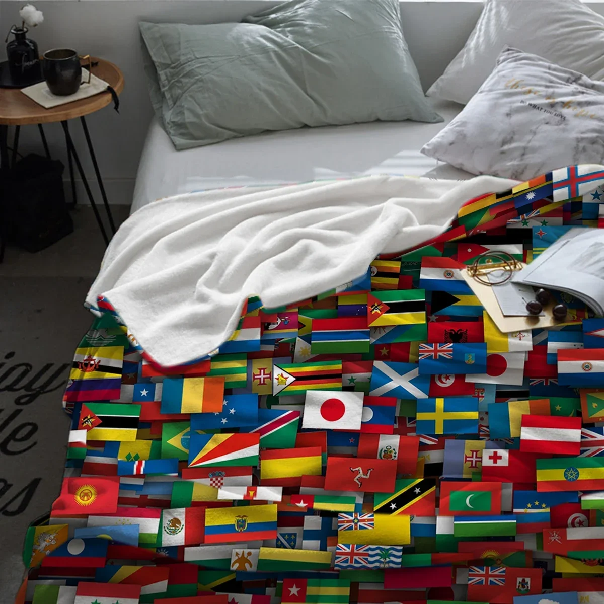 Flags Of All Countries Of The World Throw Blanket Warm Microfiber Blankets For Beds Home Decor