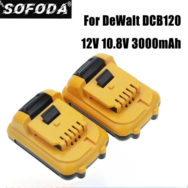 3000mAh 12V Volt Max Lithium Ion Battery Replacement for DeWalt DCB120 DCB123 DCB122 DCB127 DCB124 DCB121 Rechargeable Batteries