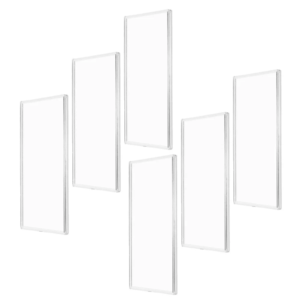 6Pcs Commemorative Banknote Case Clear Plastic Money Collection Box Bill Holders for Collectors Protective Organizer