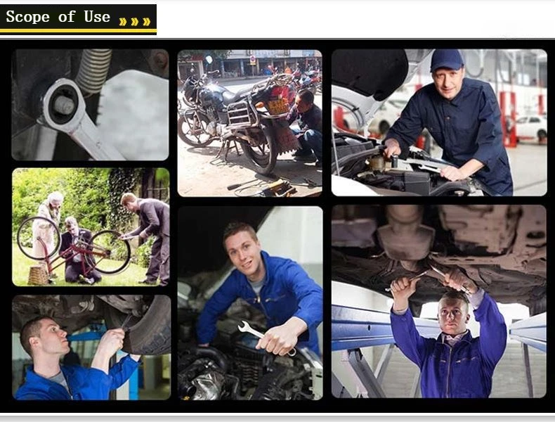 10-Piece Mini Metric Spanner Set – 4-11mm Wrench Opening, Blue, Explosion-Proof, Key Ring-Attached Pocket Hand Tools