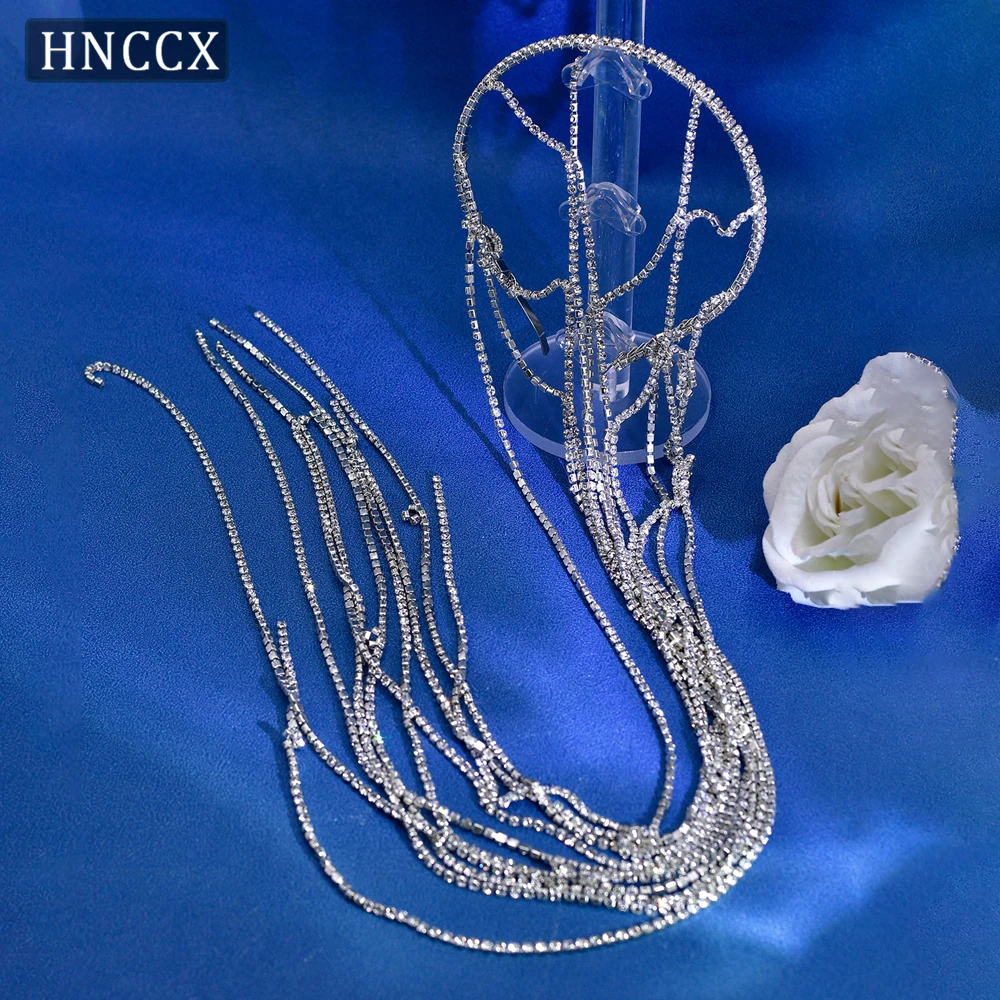 YouLaPan Fashionable Diamond Chain Tassel Headband Handmade Suitable Brides Wedding Ladies Dances Parties Hair Accessories HP657