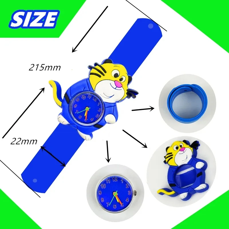 Reloj Digital electrónico para niños, Panda de dibujos animados, elefante, gato, oveja, conejo, juguetes de animales, relojes Slap para niños y niñas, pulsera