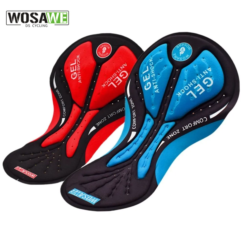 WOSAWE Gel Pad Cycling Shorts Cushion Padded Breathable Bicycle Shorts Pads Cycling Clothing Cushion Riding Cushion Men Women