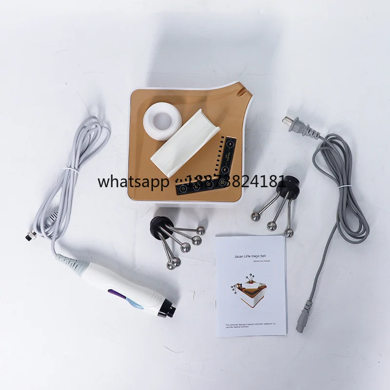 휴대용 BIO 미세전류 얼굴 마사지기 ABS 리틀 매직 볼 뷰티 살롱 기기 피부 탄력 강화 EU/UK/JP 플러그 타입