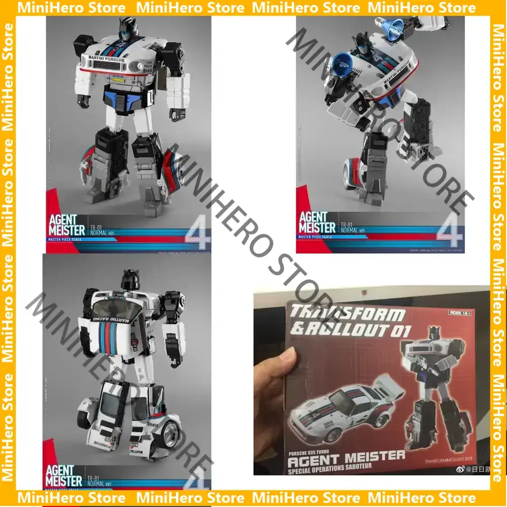 

In Stock Original TnR TR-01 Agent Mister Jazz Car Robot Action Figure 1:12 PVC Alloy Display