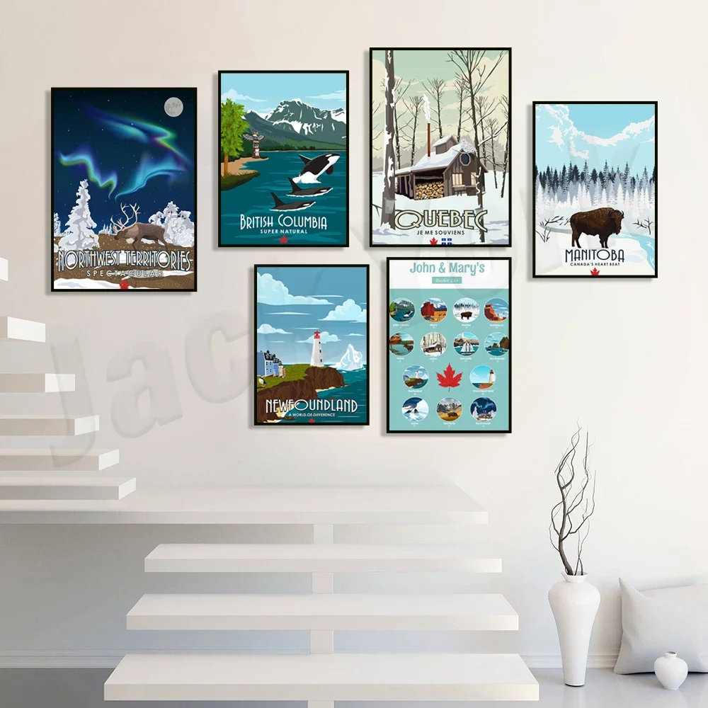 Ontario, Prince Edward Island, Newfoundland, Alberta, Nova Scotia, Saskatchewan, Nunavut, Jasper National Park Canada Poster