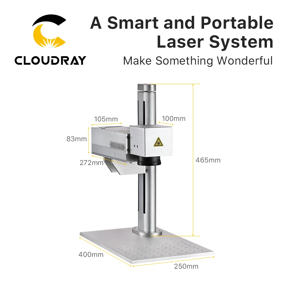 Cloudray 20W Fiber Laser Marking Machine EasyMarker Protable Fiber Laser JPT M8 MOPA for DIY Color Marking Machine