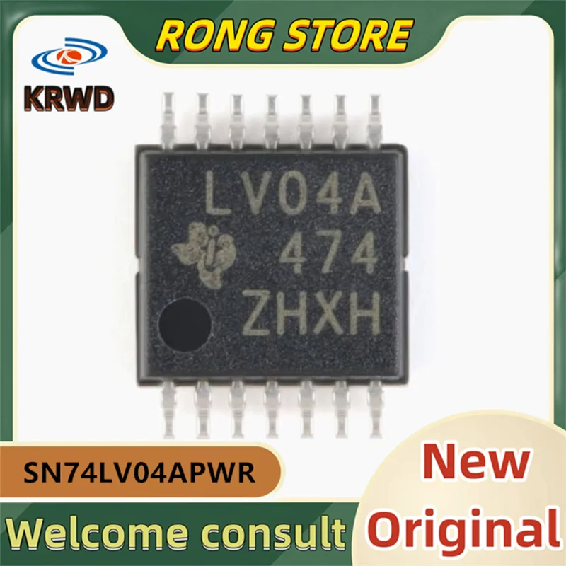 25PCS LV04A New and original SN74LV04APWR  SN74LV04A TSSOP-14