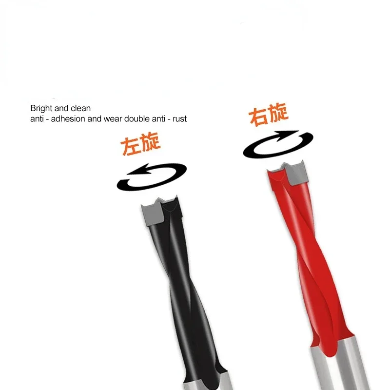 Two Flutes Woodworking Gang Drill Bits Blind Hole TCT Drilling Head for Multi Rows Boring Locator Machine 1PCS