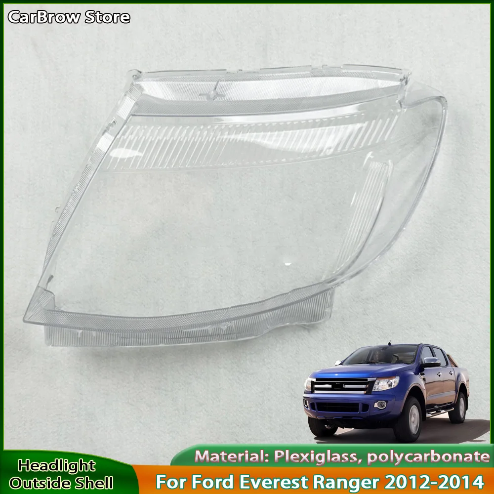 

Абажур для фар для Ford Everest Ranger 2012 2013 2014, передняя фара, прозрачная крышка, абажур, маски в виде ракушки