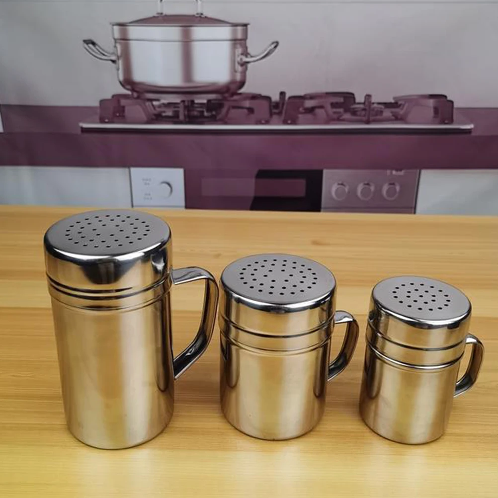 

2Pcs StainlessSteel SeasoningJar StorageBottle Lid SaltPots PlasticSpice Reusable Household FoodGrade Material