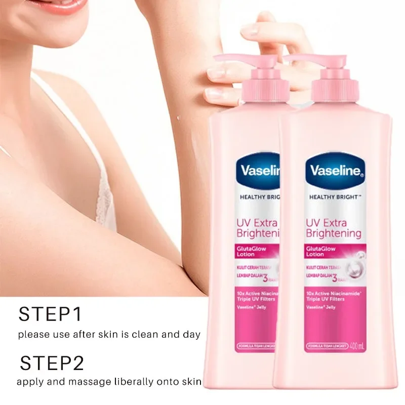 Vaseline Niacinamide Body Lotion 400ml Relieves Dry and Dehydrated Skin Exfoliates and Brightens Skin Tone Hydrating Body Cream