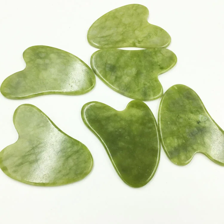 Natural Jade Guasha Massager Stone Gua Sha Board Beauty Tool Health Care Guasha Scraper Face Lifting Massage Meridian Scraping