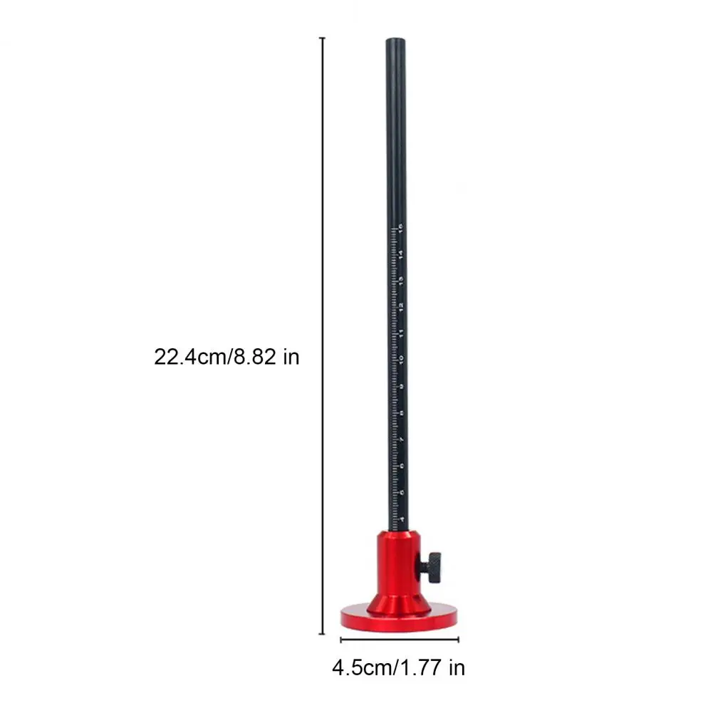 Etched Stainless Steel Ruler Woodworking Scriber with Dual Scale Adjustable Mortise Marker Aluminum Alloy for Precision
