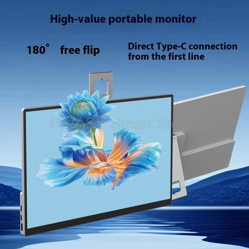Monitor portátil ultrafino con pantalla táctil de 14 pulgadas, pantalla IPS de 60Hz, TV táctil capacitiva de 10 puntos para uso multiescena, aleación de aluminio - Image 3