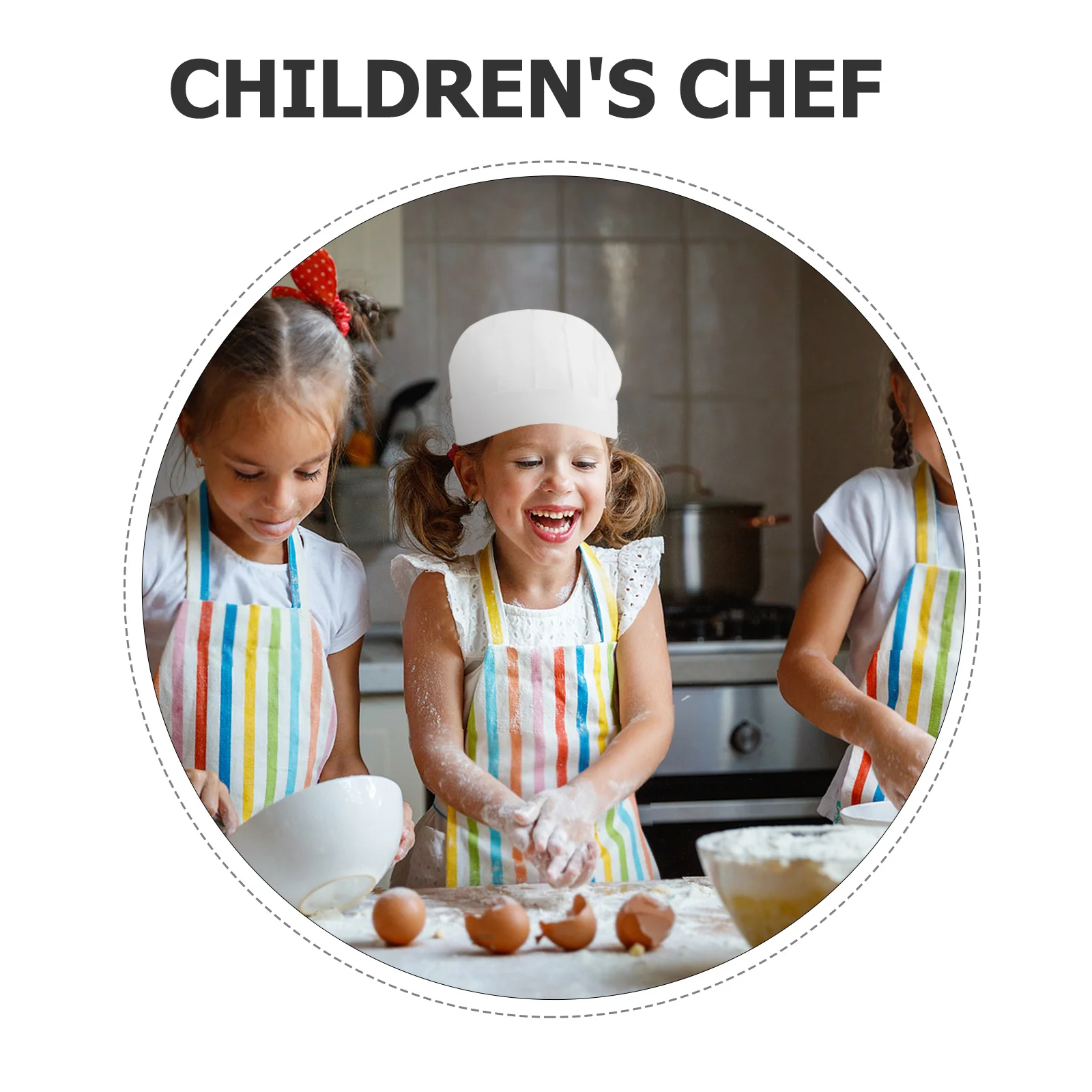 หมวกเชฟแบบใช้แล้วทิ้ง 15 ชิ้น สีขาว ขนาดเล็ก ทำจากผ้าไม่ถักทอ สำหรับงานเบเกอรี่ งานวันเกิด คอร์สสอนทำอาหาร การทำขนมที่บ้าน