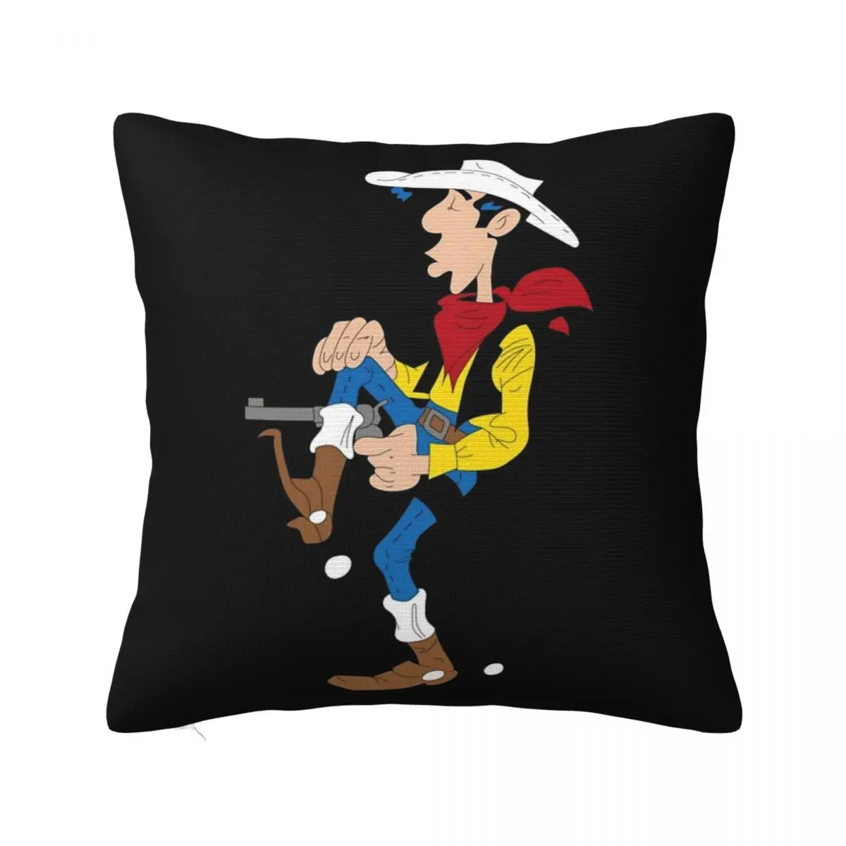 لاكي لوك المخدة المطبوعة غطاء وسادة بوليستر غطاء وسادة للديكور غطاء المنزل سستة 18" #2