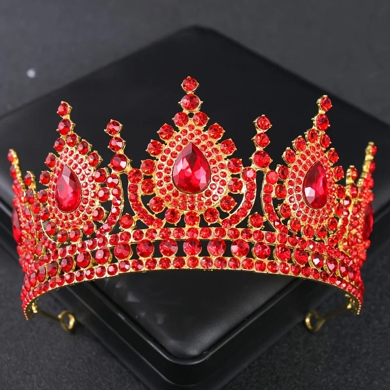 Luxus Kristall Tiaras Und Kronen Für Frauen Braut Strass Prom Prinzessin Diadem Krone Tiara Hochzeit Braut Haar Zubehör