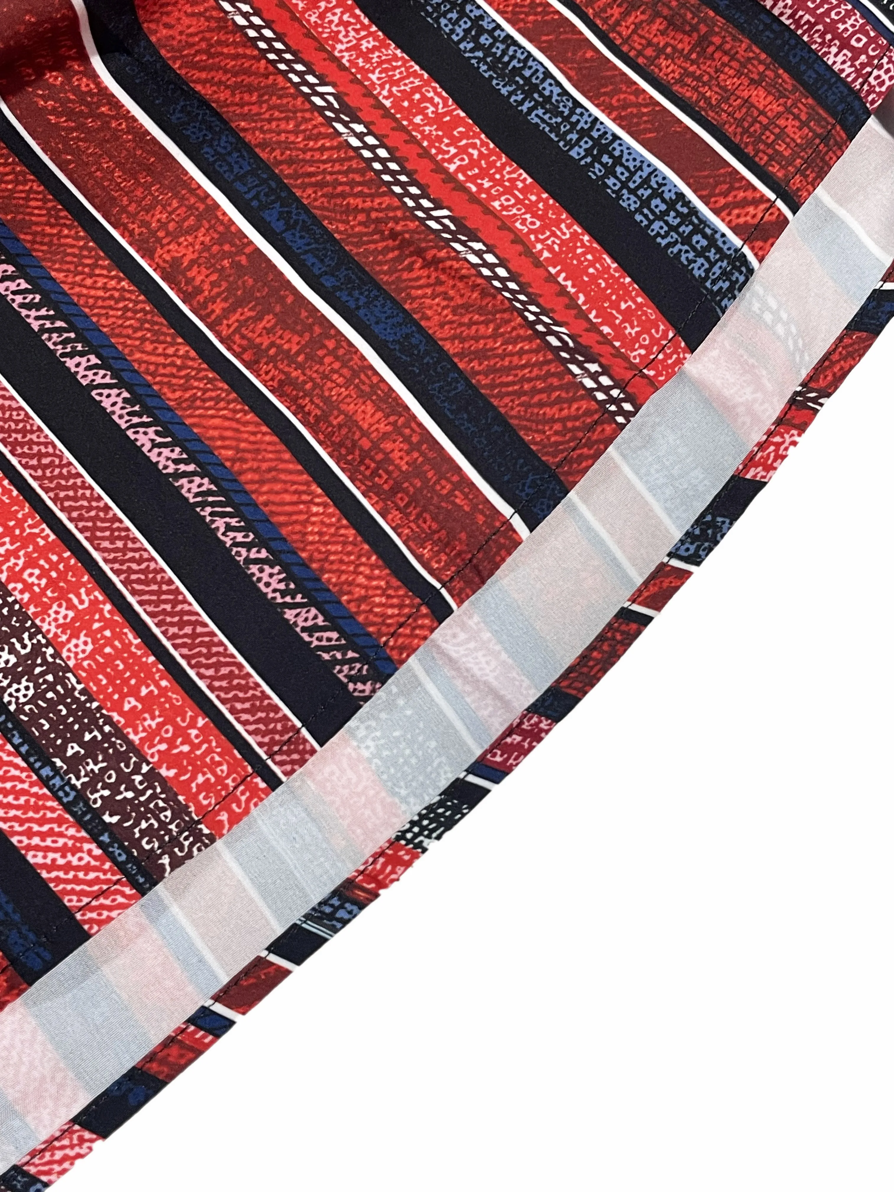 Ladies' Striped Print Backless Wrap V-neck Cami Dress with Adjustable Straps Sleeveless A-line Style for Beach Vacations