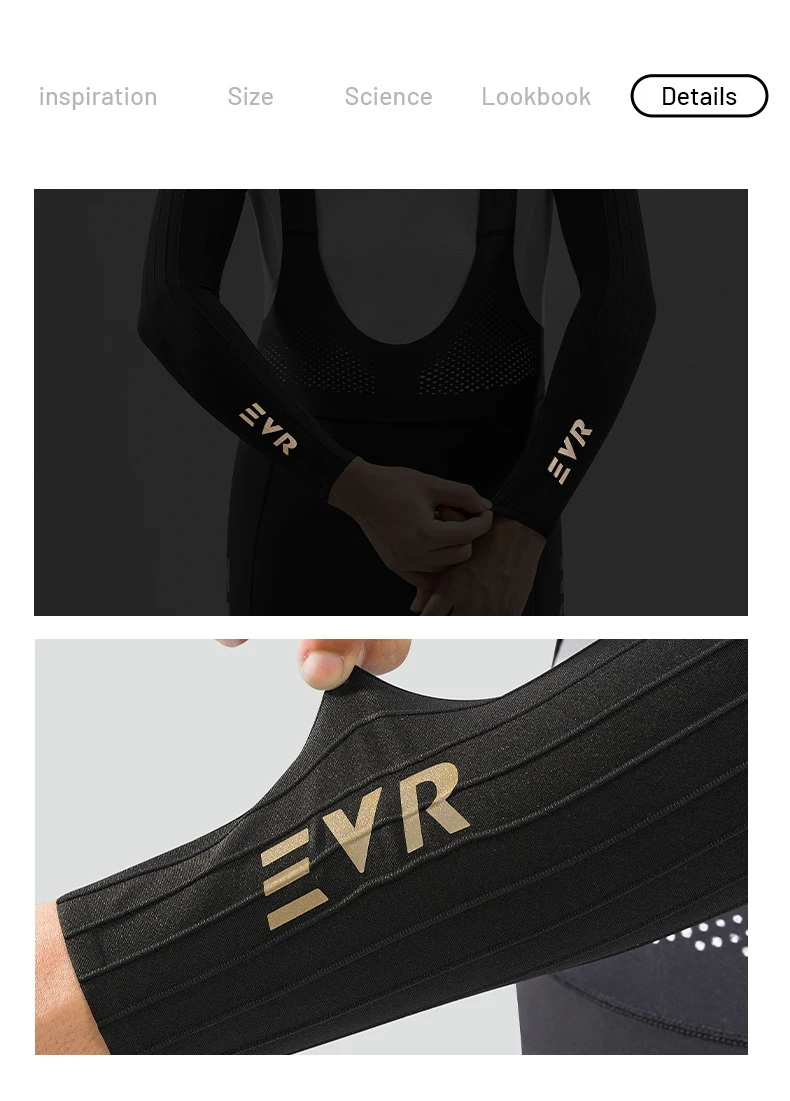 EVR Fahrrad-Armstulpen Pneumatische Sommer-Eisstulpen Sonnenschutz Rutschfeste Schnelltrocknende Armstulpen für Herren und Damen Rennrad-Armschoner – Detail 12