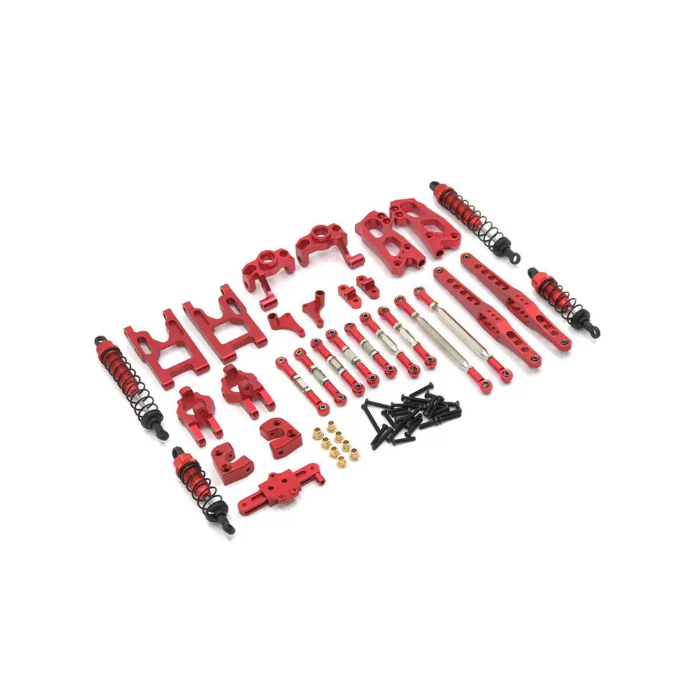 

For Wltoys 12427 12428 12423 FY-03 1/12RC car metal upgraded spare parts, steering cup, swing arm, body rod, shock absorber, etc