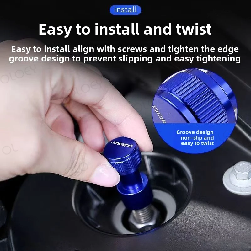 For Volvo xc60/s90/S60/V60 balance bar top shaft screw anti-rust cap protection screw 1 pair