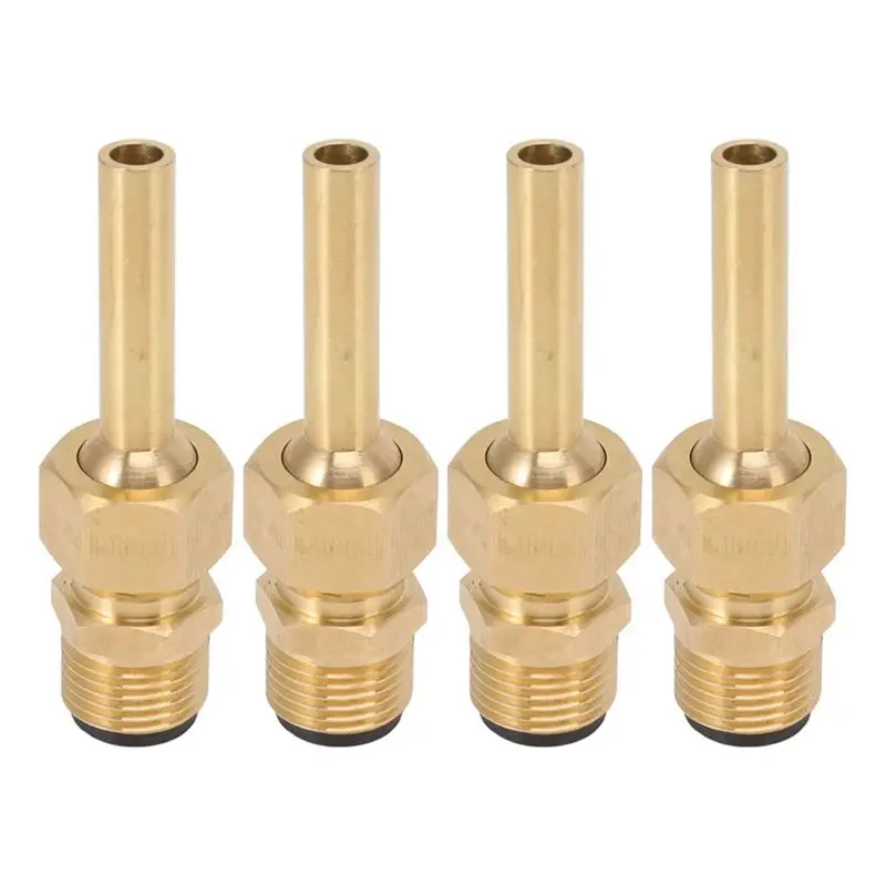 A19F-4 Pcs Direct Jet Copper Water Fountain Nozzle, Fountain Parts Heads For Water Landscape Effect