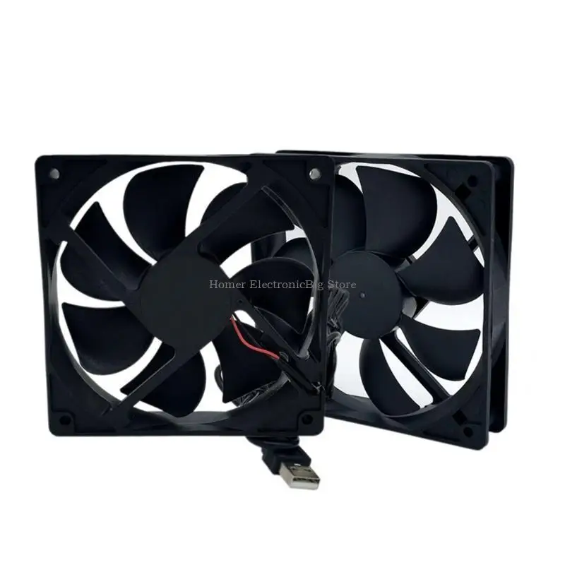 

5V for DC Brushless High Speed Cooling Fan 12x12x2.5cm 2Pin 2wire Connector Cool