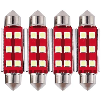 Super Bright Canbus ข้อผิดพลาดฟรี 6-Smd 3030 ชิปเซ็ต 41 มม.211-2 212-2 569 578 Xenon หลอดไฟ LED สีขาวสําหรับแผนที่โดมใบอนุญาต Light