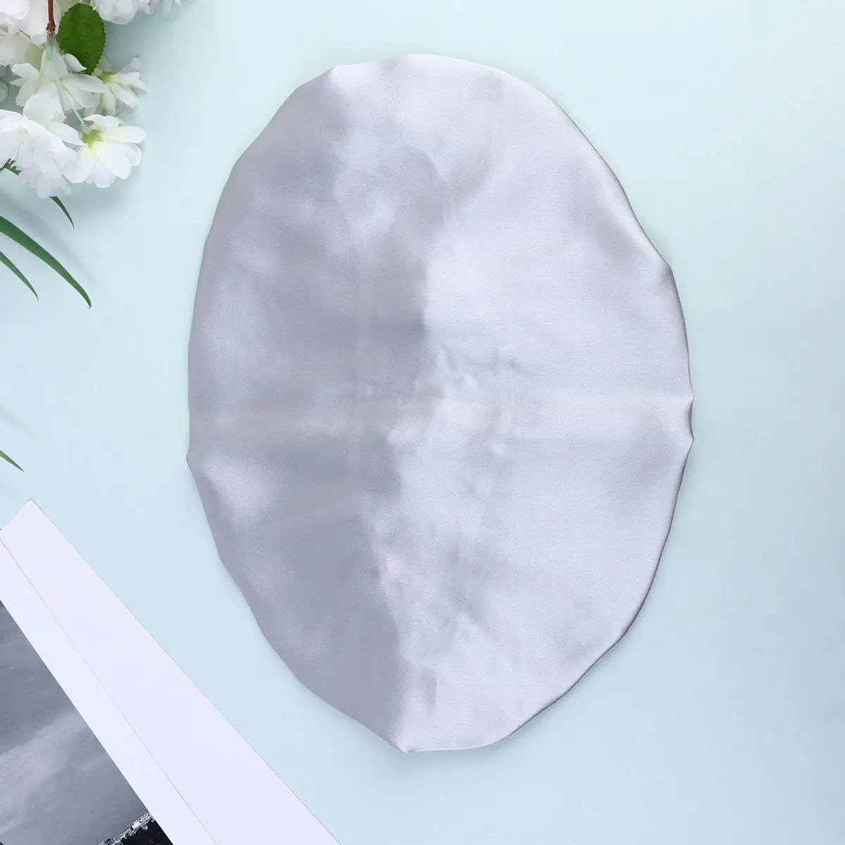 

1 шт., кружевная шелковая шапочка для сна, розовая, размер 56-58 см, защита для волос для беременных, химиотерапия, женская шапка для сна, ночная шапка для женщин