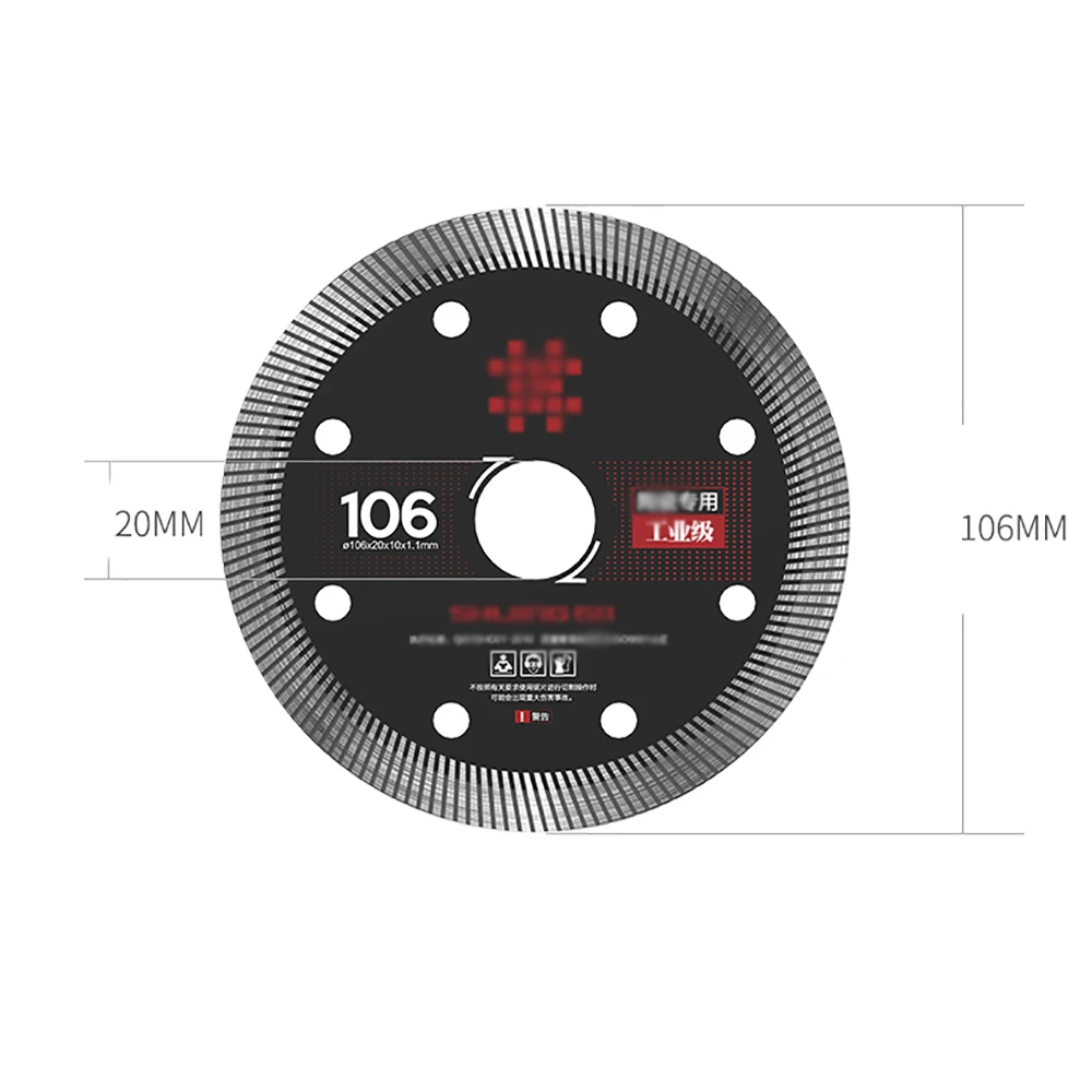 Imagem -05 - Tile Cutting Saw Blades para Shijing Máquina de Corte de Mármore Angle Grinder Emery Original Saw 120dx1.8tx20h 106 mm 120 mm Pcs