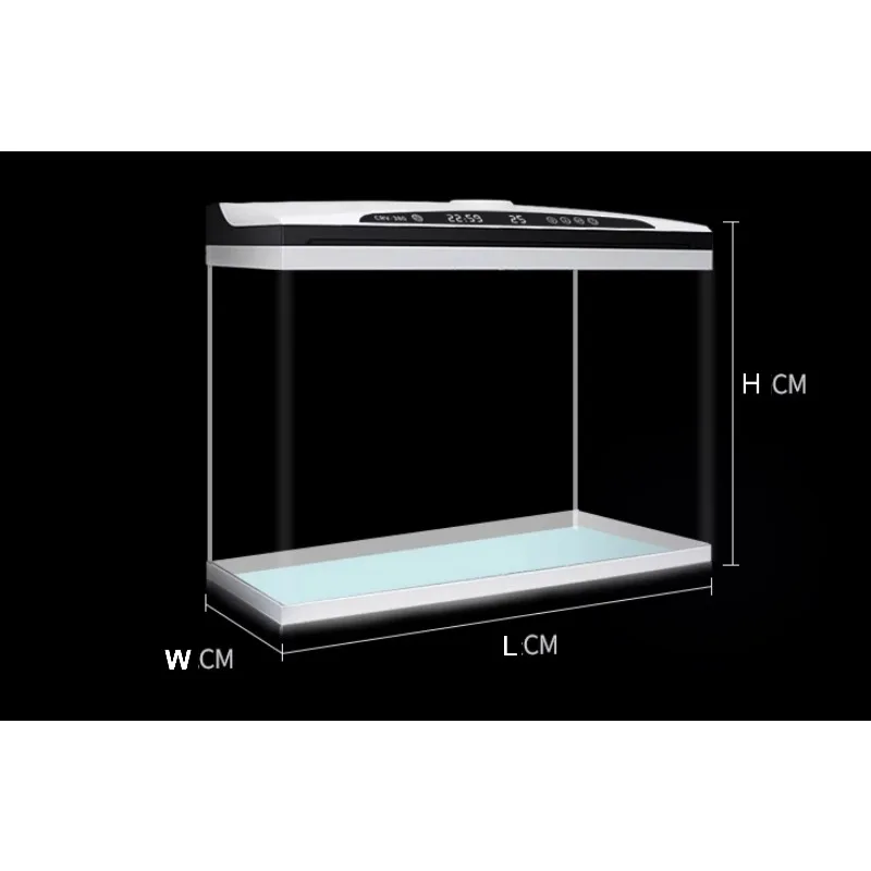 Custom Large Glass Fish Tank Aquarium, Smart Automatic Glass Fish Tank with Canister Filter for Home & Office