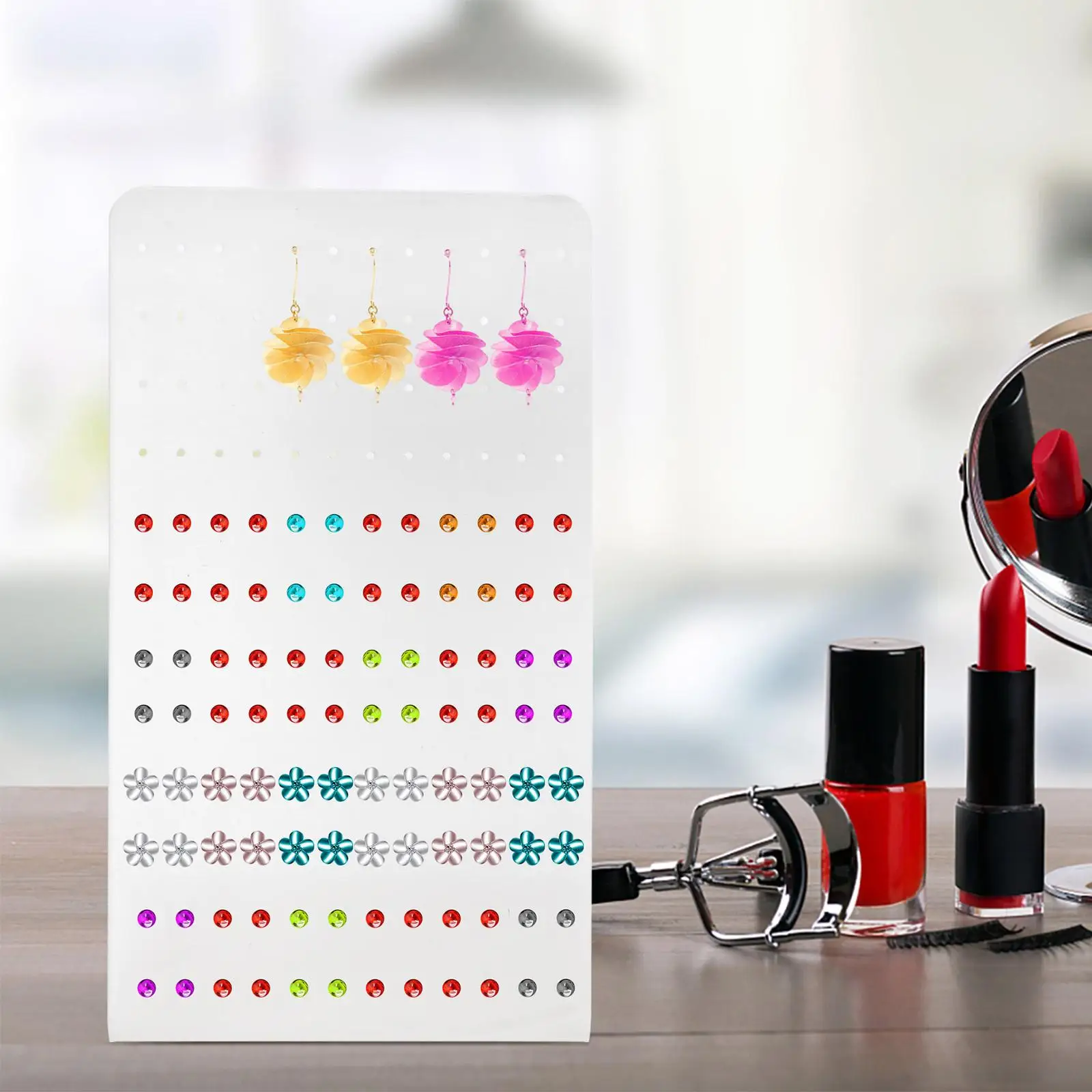 Acrylic Earring Holder Jewelry Display Rack Shaped Board Show St Storage Shelf Earrings Props Display Board Shelf