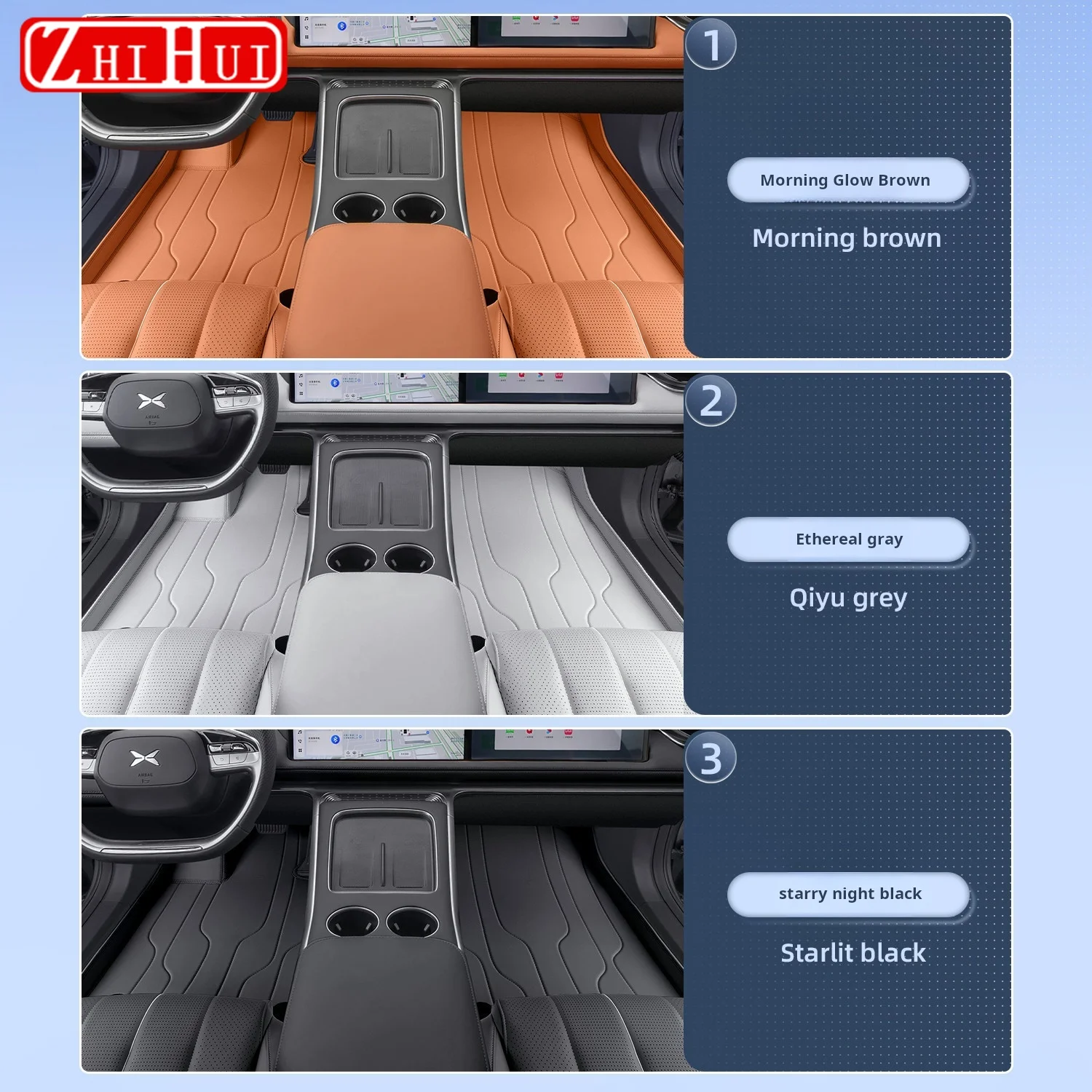 For XPENG G9 2022 2026 Car Styling Full Coverage Floor Mats Carpet Interior Premium Anti-Slip Durable Waterproof Pro Accessories