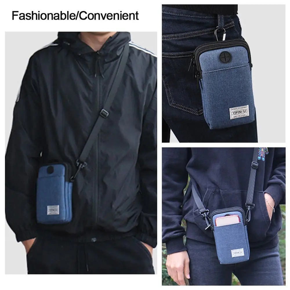 Oxford Cloth RFID Passport ID Bag Unisex Multi-Functional Waterproof Document Pouch ID Credit Card Holder Men