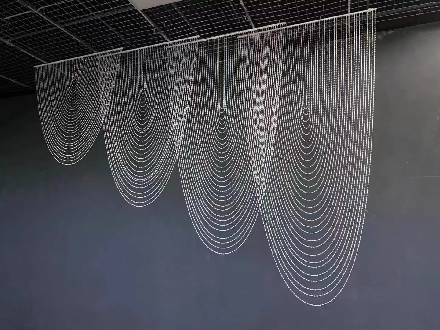 4 pçs pérola grânulo corrente teto pendurado cortinas de parede casamento cenários adereços para hotel palco hall arcos fundo decoração