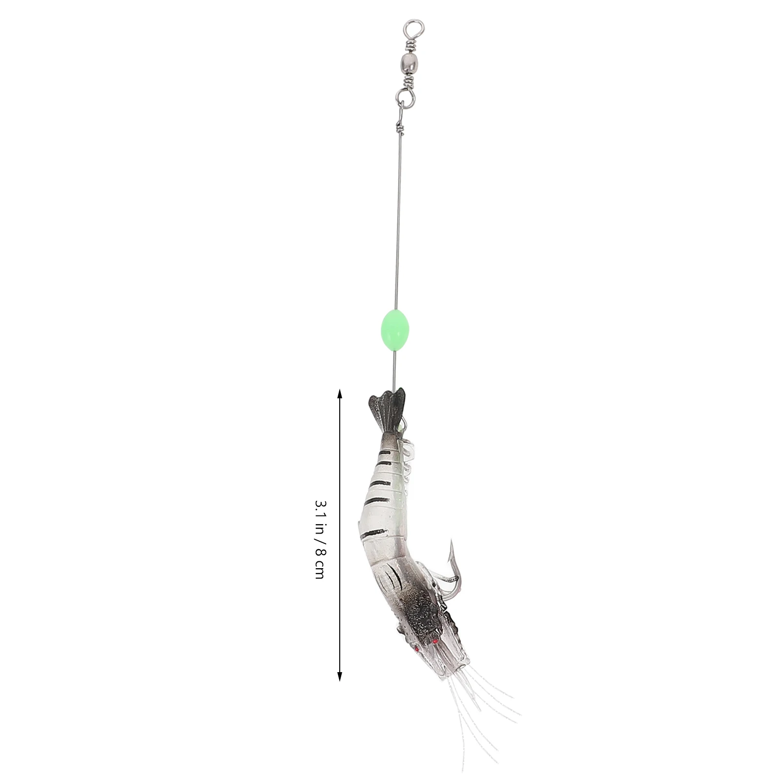 

7Pcs NightGlow Shrimp Bait Selection Durable Abs Material Realistic Design Portable Fishing Gear Artificial Fishing Baits
