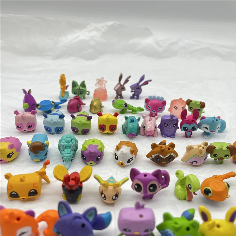 10pcs mini High Quality cute Animal Jam Figures Pvc Action model Toys Best Gift for kids collect