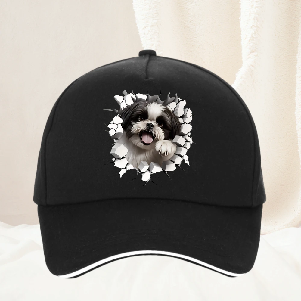 

Shih Tzu hat Women Harajuku Summer Cartoon Shih Tzu Graphic Baseball Cap Kawaii Fashion Unisex hats